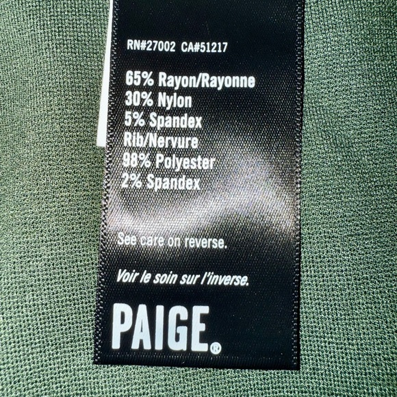 PAIGE Men’s Jogger Pants - Size 38 Southern Oak Green - Picture 5 of 9